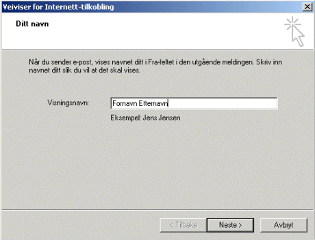 legg inn din informasjon