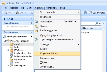 Kontoinnstillinger